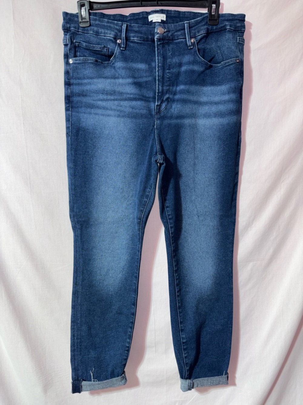Good American Indigo Stretch Skinny Jeans